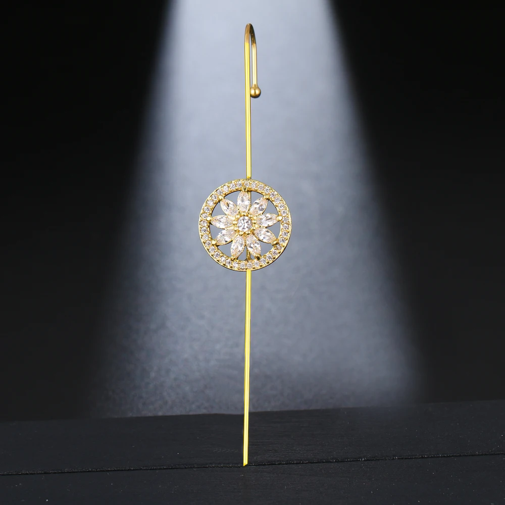 Emmaya New Fashion Jewelry Simple Style Gold Color Earring With Elegant Zirconia Flower Shape Female Shiny Ornament
Emmaya New Fashion Jewelry Simple Style Gold Color Earring With Elegant Zirconia Flower Shape Female Shiny Ornament