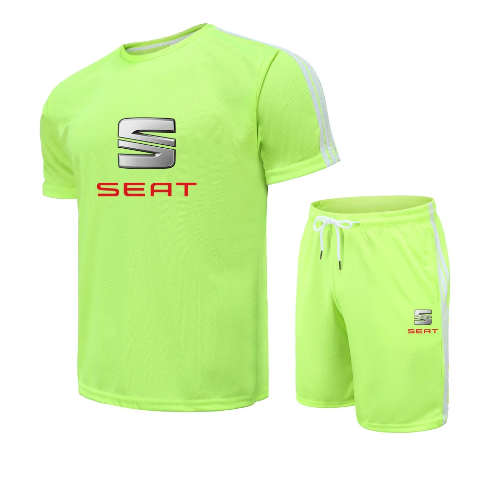 Men's Summer SE Printed LOGO Round Neck Short Sleeve + Sports Shorts Casual Breathable Comfortable Suit Male M33
Men's Summer SE Printed LOGO Round Neck Short Sleeve + Sports Shorts Casual Breathable Comfortable Suit Male M33