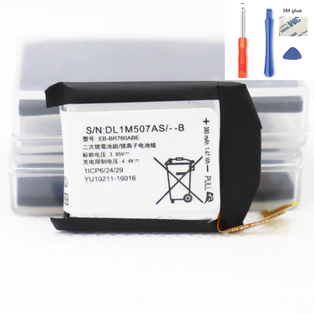 Original Battery EB-BR760ABE For Samsung Gear S3 Frontier / Classic EB-BR760A SM-R760 SM-R770 SM-R765 SM-R765S 380mAh +Tools
Original Battery EB-BR760ABE For Samsung Gear S3 Frontier / Classic EB-BR760A SM-R760 SM-R770 SM-R765 SM-R765S 380mAh +Tools
