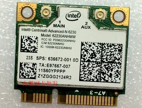 New For Intel Advanced-N 6230 62230ANHMW Dual Band Wifi for Bluetooth 3.0 Half Mini PCI-E For IBM LENOVO X201 X201S E40
New For Intel Advanced-N 6230 62230ANHMW Dual Band Wifi for Bluetooth 3.0 Half Mini PCI-E For IBM LENOVO X201 X201S E40