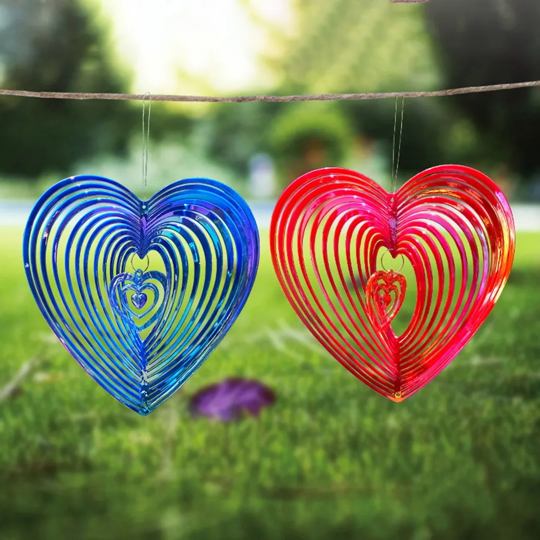 Rotating Wind Chime Beating Heart ABS Red Blue Wind Catcher Love Metal Wind Spinner Rotating Wind Chime Hang Decoration Ornament
Rotating Wind Chime Beating Heart ABS Red Blue Wind Catcher Love Metal Wind Spinner Rotating Wind Chime Hang Decoration Ornament