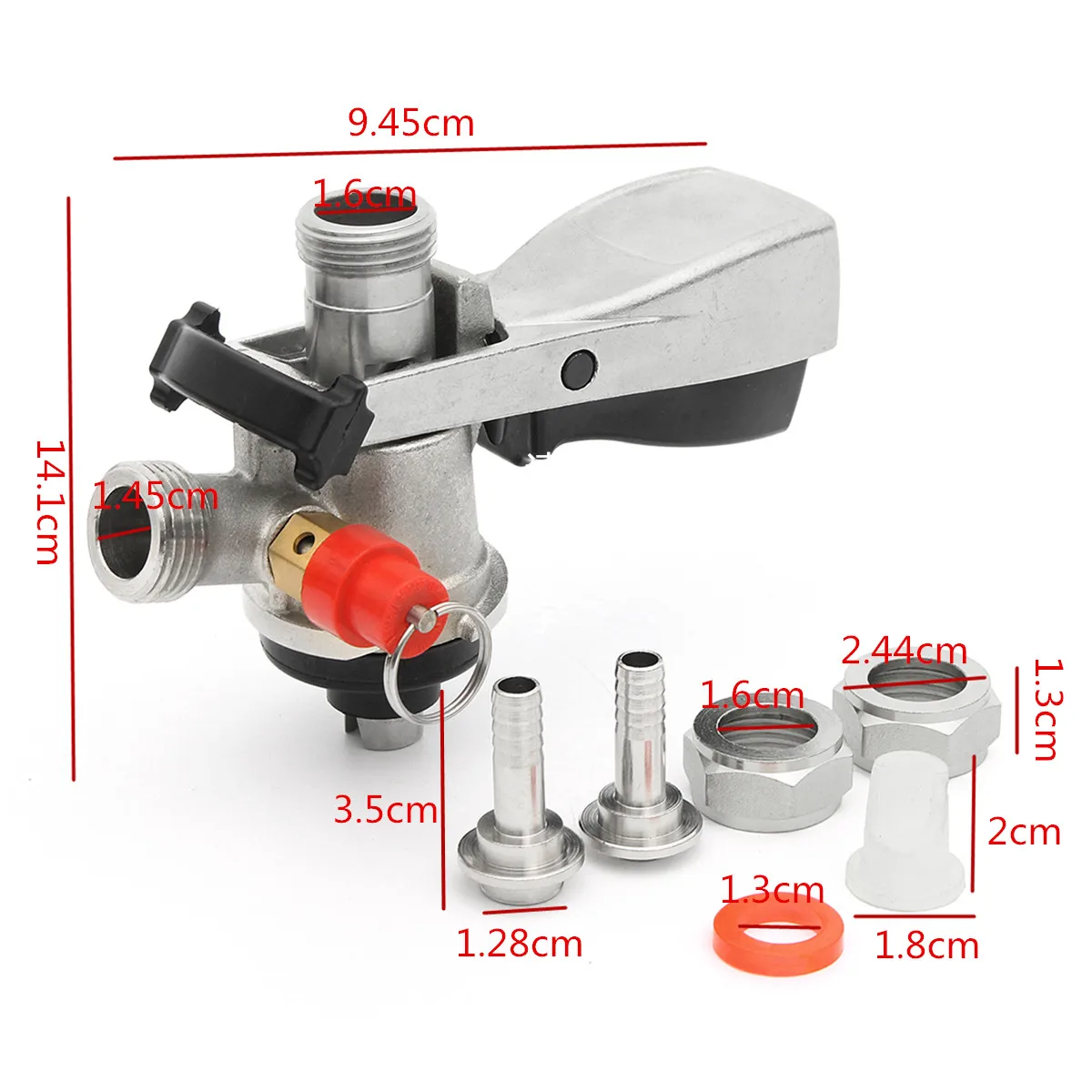 A/S/G Type Homebrew Beer Tap Keg Coupler Handle Draft Beer Dispenser For Home Wine Brew+Air Relief Beer Faucet System Tool
A/S/G Type Homebrew Beer Tap Keg Coupler Handle Draft Beer Dispenser For Home Wine Brew+Air Relief Beer Faucet System Tool
