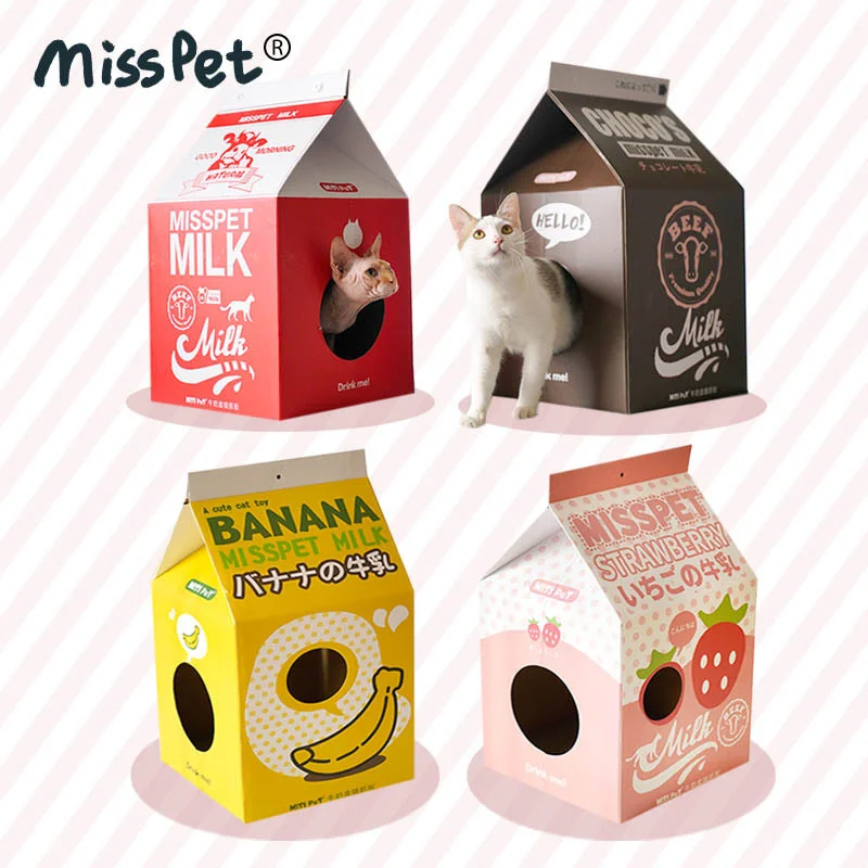 Коробка для молока из гофрированной бумаги, домашняя кровать для кошек, дышащая кошачья котята, кошачья гнездо, коврик для царапин, картон для домашнего питомца, кошачий домик для сна 
Коробка для молока из гофрированной бумаги, домашняя кровать для кошек, дышащая кошачья котята, кошачья гнездо, коврик для царапин, картон для домашнего питомца, кошачий домик для сна