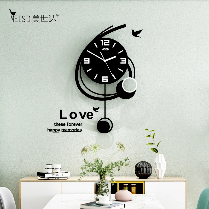 Large Number 6 Swingable Wall Clock Modern Design Living Room Home Decoration Wall Decor For Room 2020 Decorative Wall Watch
Large Number 6 Swingable Wall Clock Modern Design Living Room Home Decoration Wall Decor For Room 2020 Decorative Wall Watch