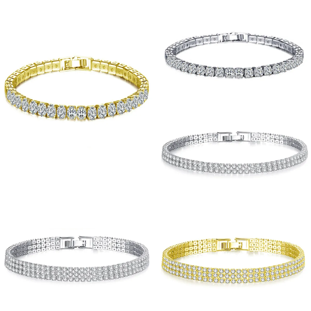 Fashion 18k White Gold Womens 4mm Tennis Bling Lab Simulated Diamond Bracelet
Fashion 18k White Gold Womens 4mm Tennis Bling Lab Simulated Diamond Bracelet