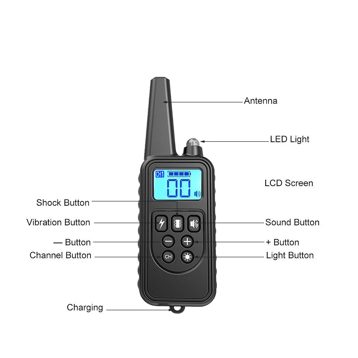 Dog Training Collar Dog Shock Collar with Remote 800 Meters Range Waterproof Rechargeable No Harm Fast Training Effect
Dog Training Collar Dog Shock Collar with Remote 800 Meters Range Waterproof Rechargeable No Harm Fast Training Effect