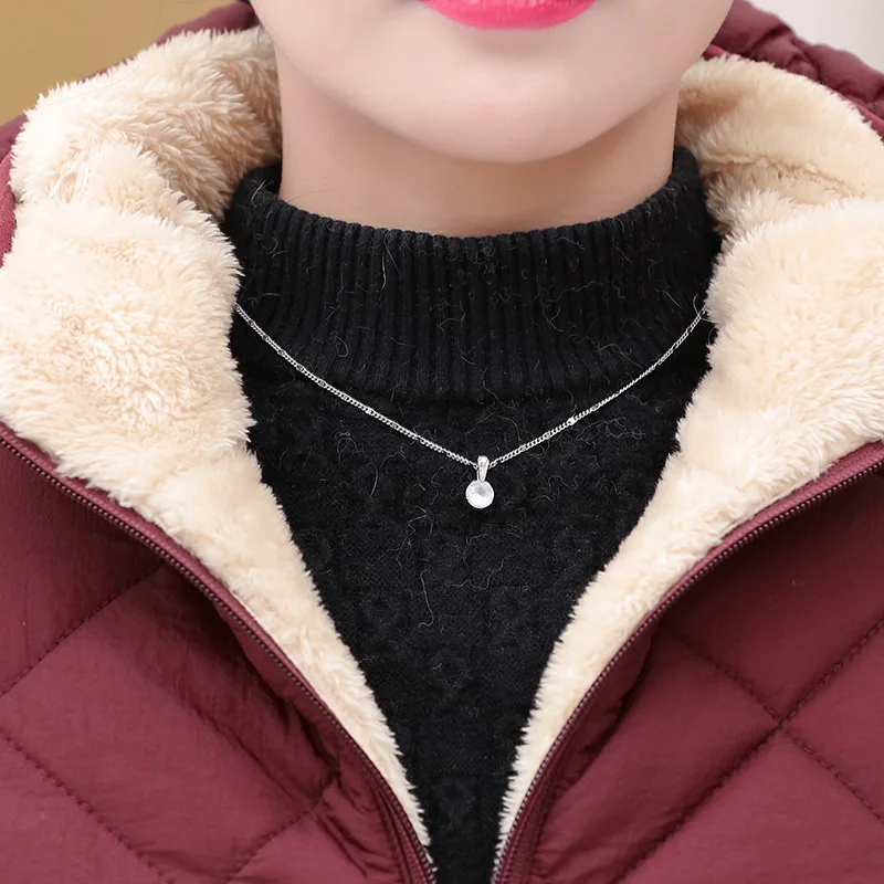 Women's Winter Jacket Middle-aged Mother Warm Cotton Coat Ladies Cotton Jacket Fashion Thick hooded Solid Color Commute L783
Women's Winter Jacket Middle-aged Mother Warm Cotton Coat Ladies Cotton Jacket Fashion Thick hooded Solid Color Commute L783