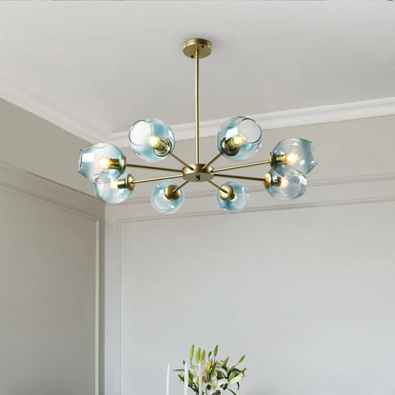 Nordic LED Glass Iron Chandelier Lighting Modern Luxury Ceiling Light Dining Room Light Living Room Chandelier Home Hanging Lamp
Nordic LED Glass Iron Chandelier Lighting Modern Luxury Ceiling Light Dining Room Light Living Room Chandelier Home Hanging Lamp