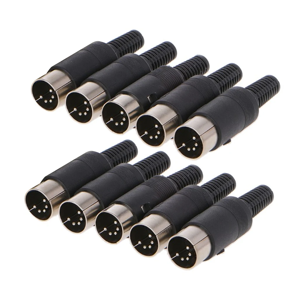 10PCS 5 Pin DIN Plug Male Connector Jack with Plastic Handle Keyboard Cable Adapter Connector1
10PCS 5 Pin DIN Plug Male Connector Jack with Plastic Handle Keyboard Cable Adapter Connector1