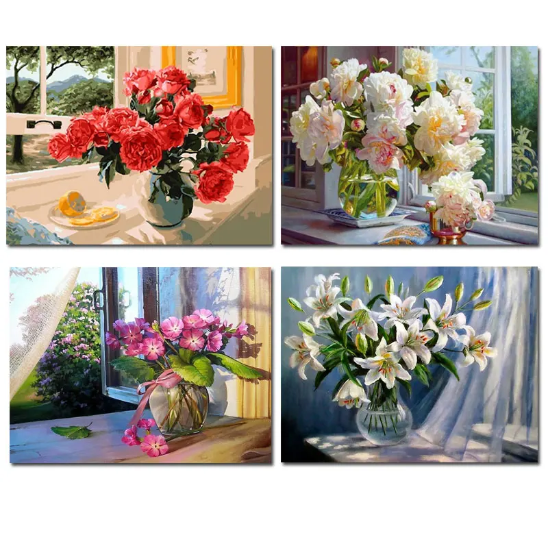 GATYZTORY DIY Painting By Numbers Flowers Canvas Drawing Figure Oil Painting HandPainted Home Decor Gift
GATYZTORY DIY Painting By Numbers Flowers Canvas Drawing Figure Oil Painting HandPainted Home Decor Gift