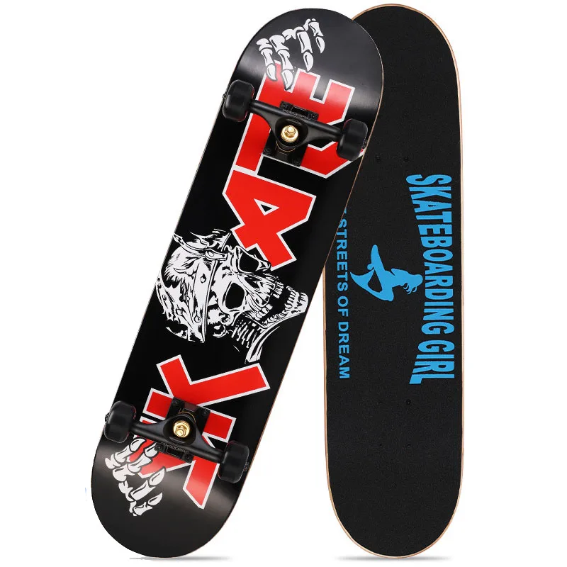 Double Kicktail Cruiser Skateboard Rocker Board Teenager Adult Maple 4Wheel Sidewalk Skating Street 6 Colors Matte Surface Board
Double Kicktail Cruiser Skateboard Rocker Board Teenager Adult Maple 4Wheel Sidewalk Skating Street 6 Colors Matte Surface Board