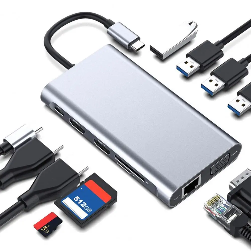 11 в 1 USB C концентратор многопортовый адаптер, USBC 3,0 док-станция Dongle HDMI-совместимый VGA 100 Вт PD 3,5 мм разъем Ethernet USB порты
11 в 1 USB C концентратор многопортовый адаптер, USBC 3,0 док-станция Dongle HDMI-совместимый VGA 100 Вт PD 3,5 мм разъем Ethernet USB порты