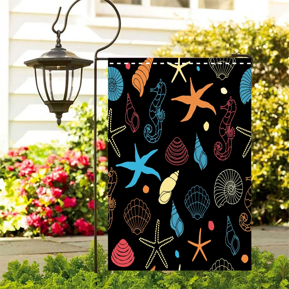 Summer Seashell Beach Starfish Flag Polyester Banner Garden Yard House Flags Indoor and Outdoor Sport Decoration
Summer Seashell Beach Starfish Flag Polyester Banner Garden Yard House Flags Indoor and Outdoor Sport Decoration