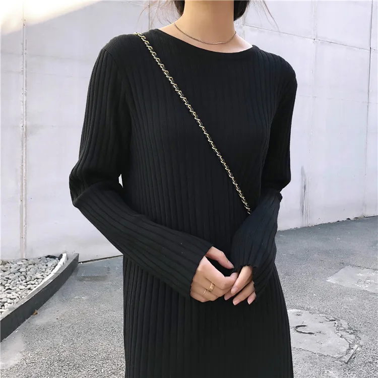 2021 Spring Lamtrip Boutique Fashin Vertical Stripe Solid Basic Straight Lady Long Knitted Dress
2021 Spring Lamtrip Boutique Fashin Vertical Stripe Solid Basic Straight Lady Long Knitted Dress