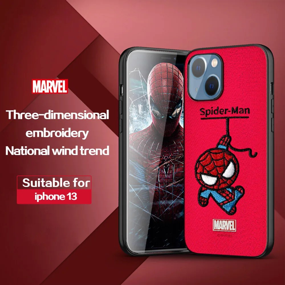 

Marvel Spider-Man Mobile Phone Case for iPhone 13 Pro Max Phone Cover 2021 New All-inclusive Protective Shell