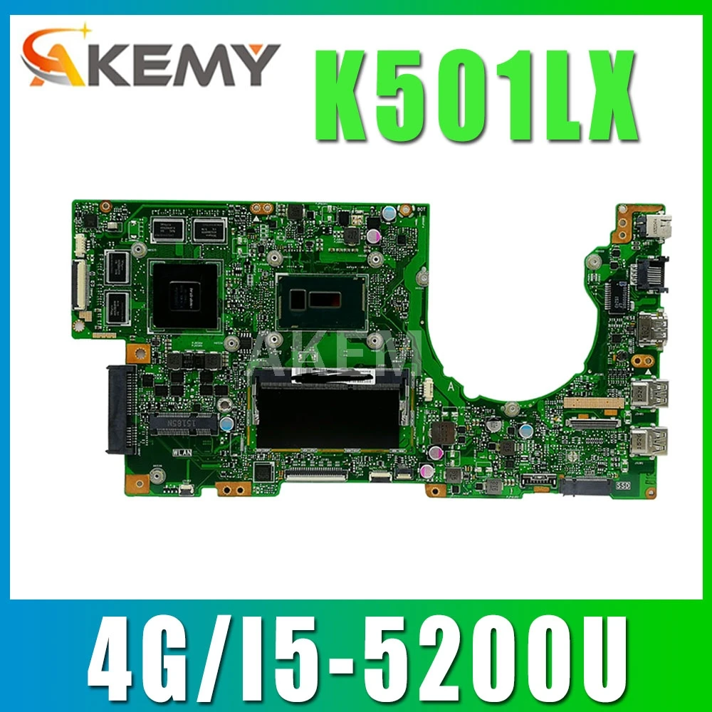 Akemy For ASUS K501LX K501LB K501L laptop motherboard K501LX K501LB mainboard rev2.0 i5-5200U cpu GT950M 4GB RAM
Akemy For ASUS K501LX K501LB K501L laptop motherboard K501LX K501LB mainboard rev2.0 i5-5200U cpu GT950M 4GB RAM