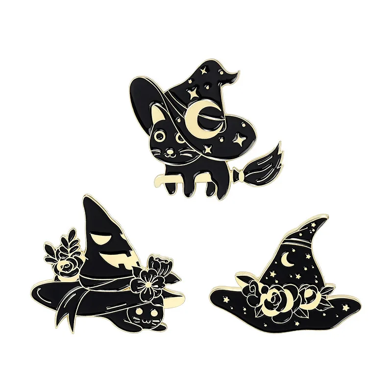 Black Magic Witchcraft Cat Enamel Pins Punk Animal Brooches Lapel Badges Fashion Moon Pins Gifts for Friends Wholesale Jewelry
Black Magic Witchcraft Cat Enamel Pins Punk Animal Brooches Lapel Badges Fashion Moon Pins Gifts for Friends Wholesale Jewelry