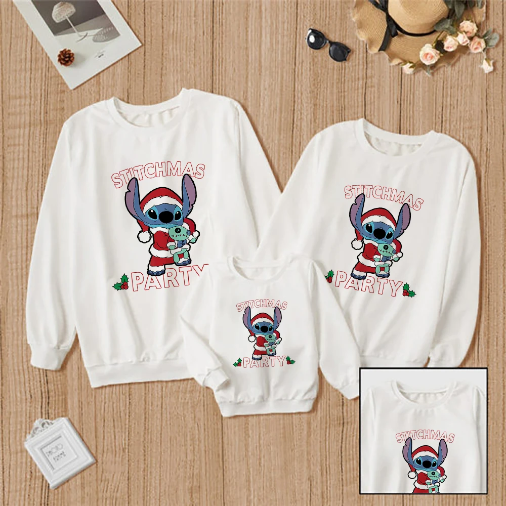 Christmas Dress Up Stitchmas Party Letters Print Disney Fashion Family Hoodies Comfort White Pullover Harajuku Style Top Clothes
Christmas Dress Up Stitchmas Party Letters Print Disney Fashion Family Hoodies Comfort White Pullover Harajuku Style Top Clothes