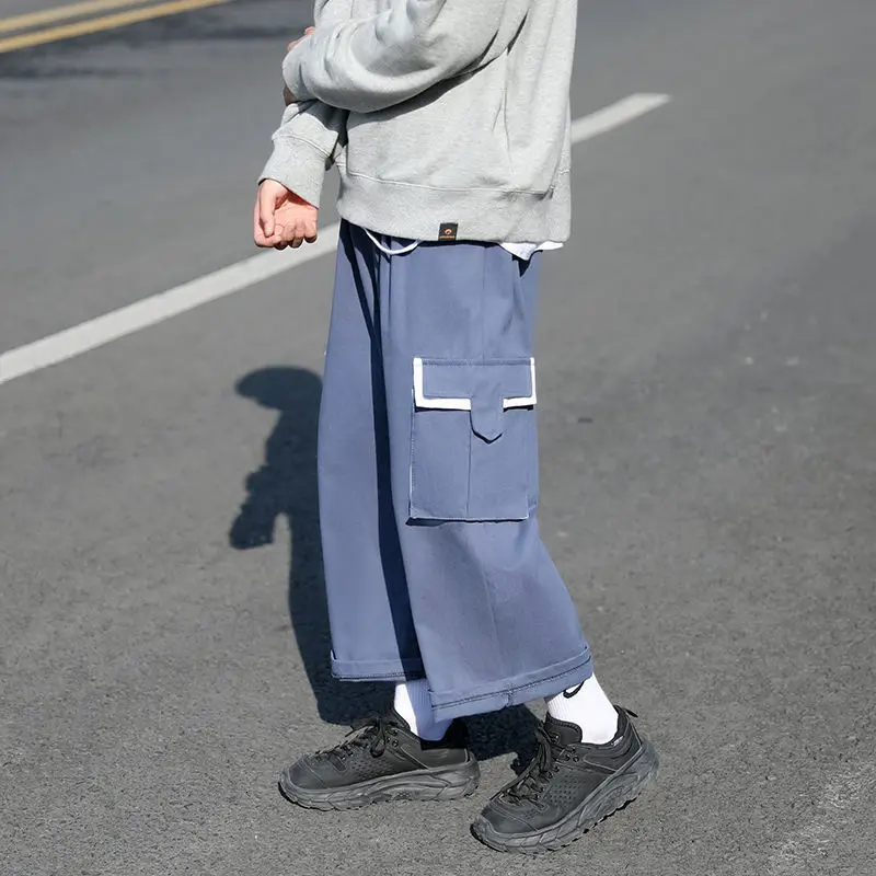 Spring Cotton Cargo Pants Men's Fashion Retro Pocket Casual Pants Men Streetear Korean Hip-hop Straight Pants Mens Trousers
Spring Cotton Cargo Pants Men's Fashion Retro Pocket Casual Pants Men Streetear Korean Hip-hop Straight Pants Mens Trousers