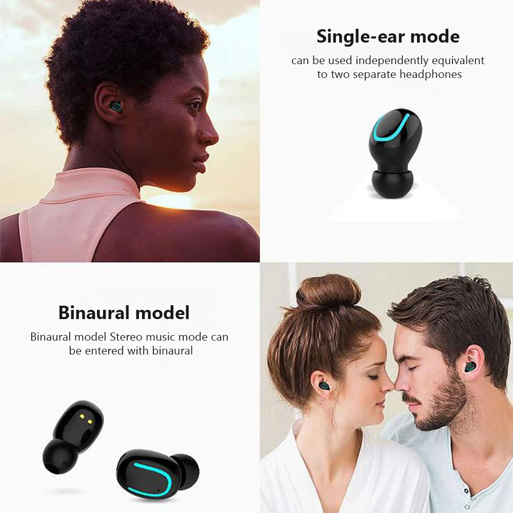 Bluetooth 5 0 наушники беспроводные гарнитура Handsfree Спортивная игровая для телефона |