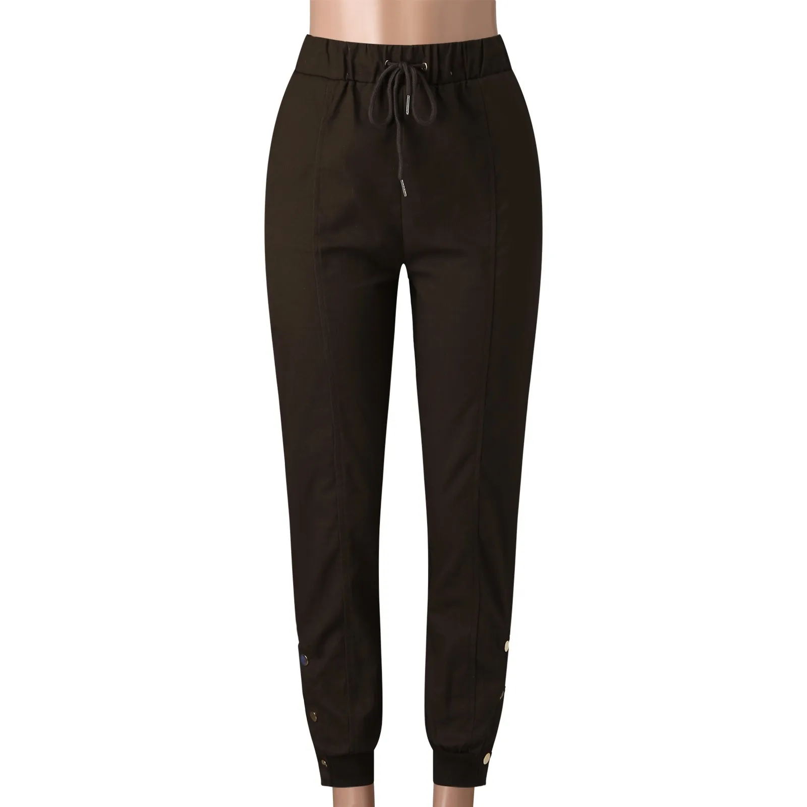 TRAF Autumn Trouser Women's Straight Pants High Waist Tie Foot Button Lace-up Solid Color Casual Ankle Pants Trousers Mujer #40
TRAF Autumn Trouser Women's Straight Pants High Waist Tie Foot Button Lace-up Solid Color Casual Ankle Pants Trousers Mujer #40