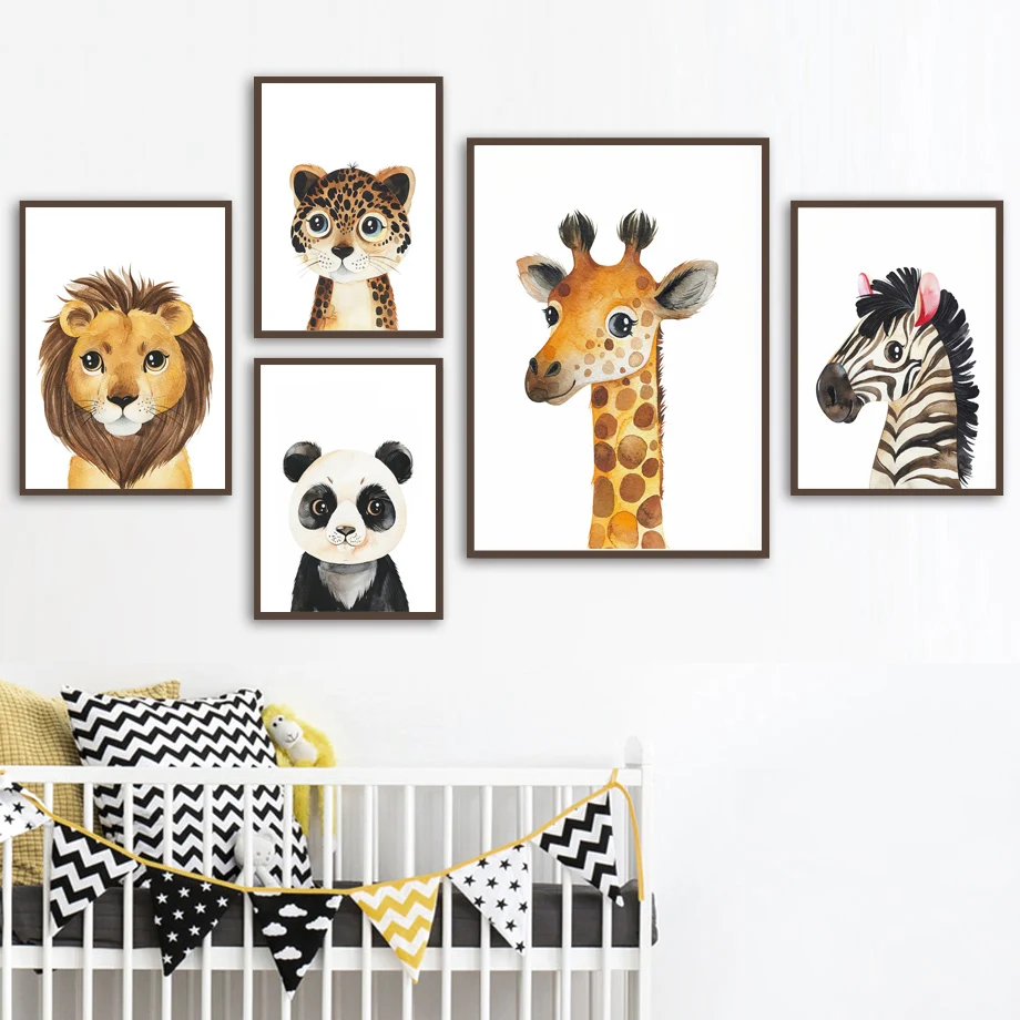 Elephant Lion Giraffe Zebra Leopard Wall Art Canvas For Posters Baby Room Deco Painting Animal Nordic Prints Wall Decor Pictures
Elephant Lion Giraffe Zebra Leopard Wall Art Canvas For Posters Baby Room Deco Painting Animal Nordic Prints Wall Decor Pictures