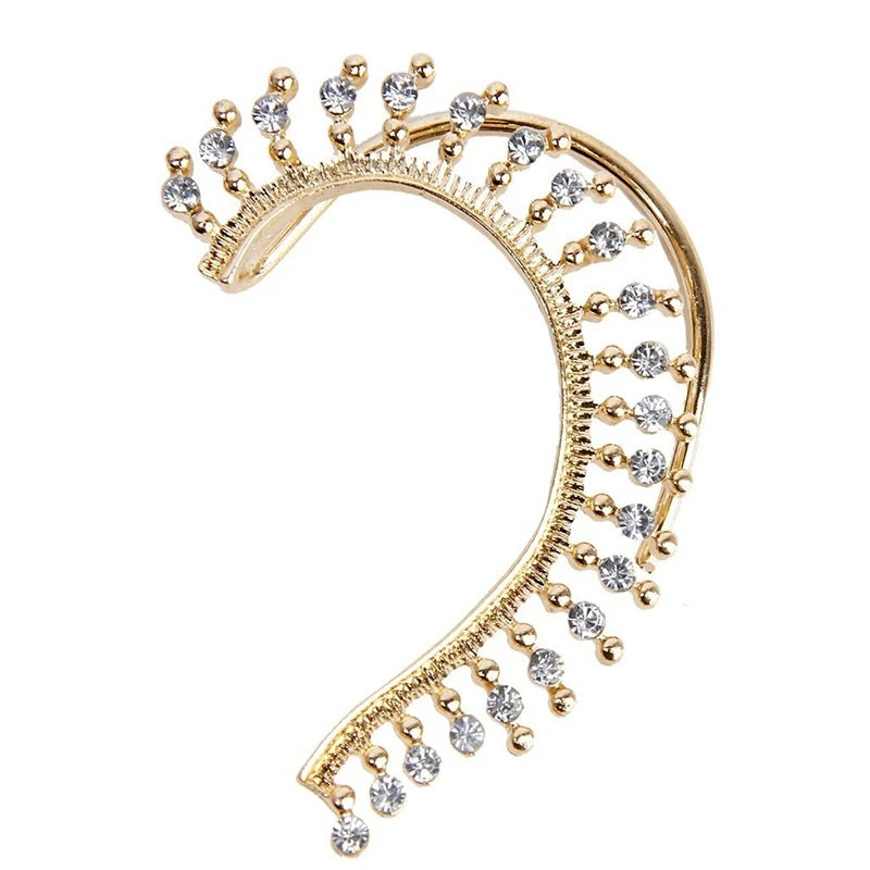 1 Piece Rock Punk Clear Rhinestone Decor Ear Cuff Enclose Earrings for Left Ear
1 Piece Rock Punk Clear Rhinestone Decor Ear Cuff Enclose Earrings for Left Ear