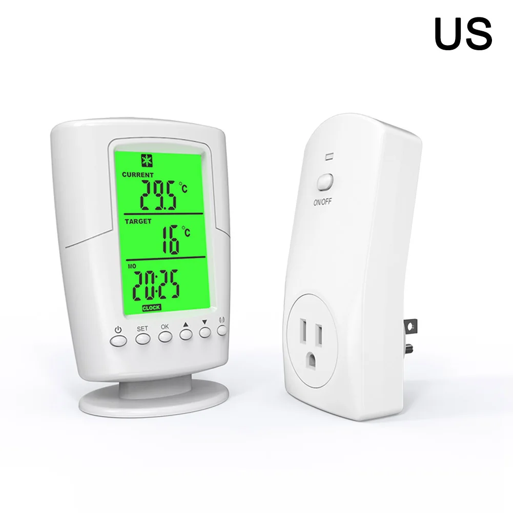 Timer Socket Thermostat Programmable Plug Outlet Heating and Cooling with Safety Lock 8 Settings Temperature Controller
Timer Socket Thermostat Programmable Plug Outlet Heating and Cooling with Safety Lock 8 Settings Temperature Controller