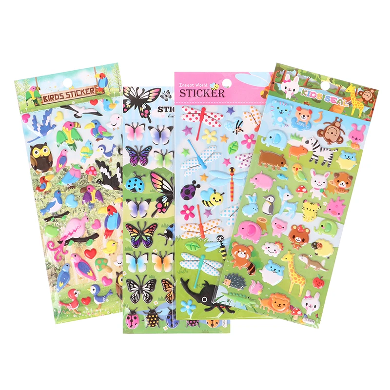 4Pcs 3D bubble Animal stickers for Kids Toddlers Kindergarten Reward Sticker Cartoon DIY baby Toys for Children Boy Girl
4Pcs 3D bubble Animal stickers for Kids Toddlers Kindergarten Reward Sticker Cartoon DIY baby Toys for Children Boy Girl