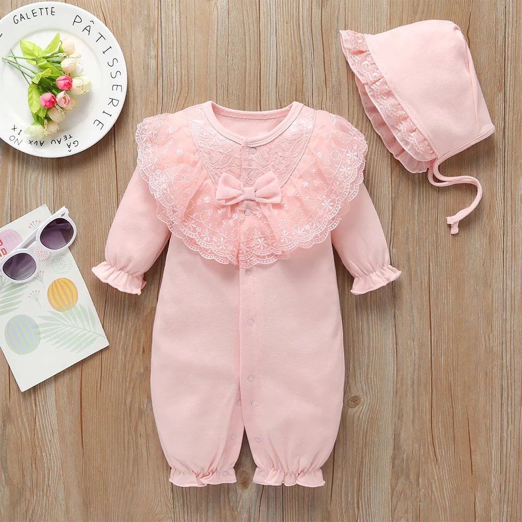 Baby Kids Clothing Sets newborn Infant Baby Girls Solid Ruffles Lace Romper Jumpsuit+hat Outfits Sets деская дежда Ropa Teens
Baby Kids Clothing Sets newborn Infant Baby Girls Solid Ruffles Lace Romper Jumpsuit+hat Outfits Sets деская дежда Ropa Teens