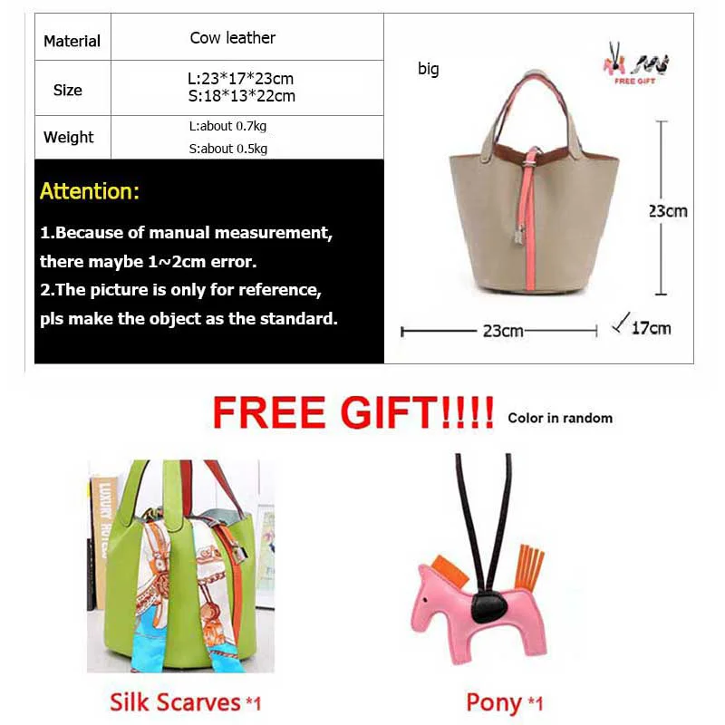 Bucket Bags Cowhide Women Leather Handbags Real Cow Leather High Quality Drawstring Tote Purse Composite Bags Tote bag
Bucket Bags Cowhide Women Leather Handbags Real Cow Leather High Quality Drawstring Tote Purse Composite Bags Tote bag