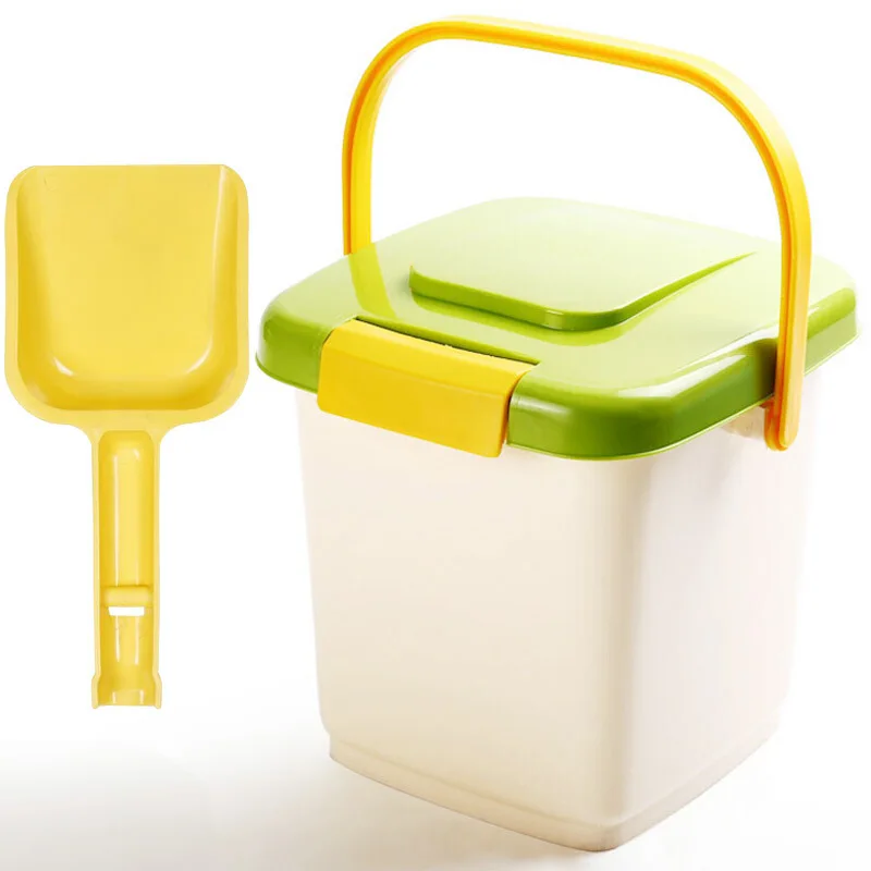 Pet supplies seal of large bulk grain food storage barrel barrels of cat food can hand moistureproof dog food bucket of dog food
Pet supplies seal of large bulk grain food storage barrel barrels of cat food can hand moistureproof dog food bucket of dog food