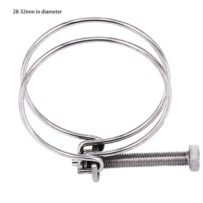 2PCS Wire Hose Clamp Ajustable Steel Wire Double Wire Hose Clips Adjustable 304 Stainless Steel Hose Clamps 2-Pack
2PCS Wire Hose Clamp Ajustable Steel Wire Double Wire Hose Clips Adjustable 304 Stainless Steel Hose Clamps 2-Pack