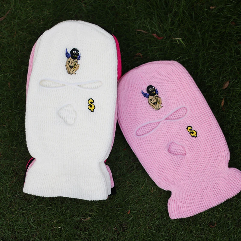 Halloween Moneyism Angel Embroidery Three-hole Balaclava Army Tactical CS Winter Ski Riding Mask Prom Party Hallowee Warm Mask
Halloween Moneyism Angel Embroidery Three-hole Balaclava Army Tactical CS Winter Ski Riding Mask Prom Party Hallowee Warm Mask