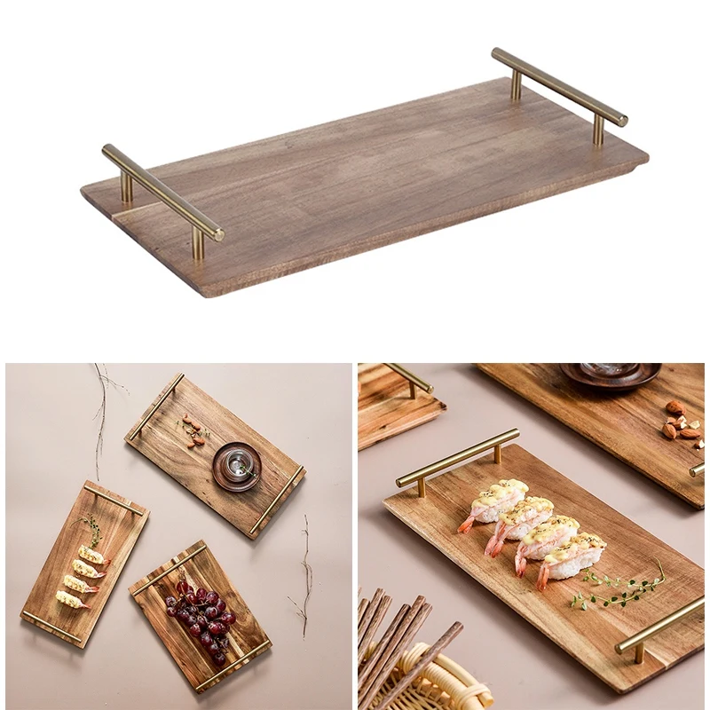 Wooden Tray With Handle,Dinner Plates Setting Serving Dish Sushi Steak Desserts Display Tray
Wooden Tray With Handle,Dinner Plates Setting Serving Dish Sushi Steak Desserts Display Tray