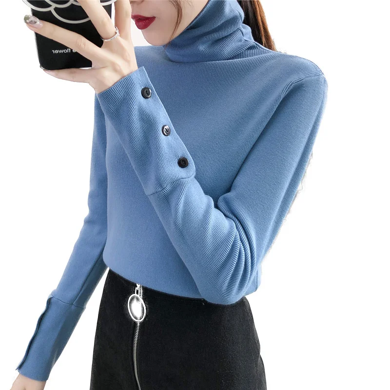 Women's Bottoming Shirt For Fall/winter New Style High-neck Slim Fashion Long-sleeved Inner Knit Sweater Top warm Pullover A67
Women's Bottoming Shirt For Fall/winter New Style High-neck Slim Fashion Long-sleeved Inner Knit Sweater Top warm Pullover A67