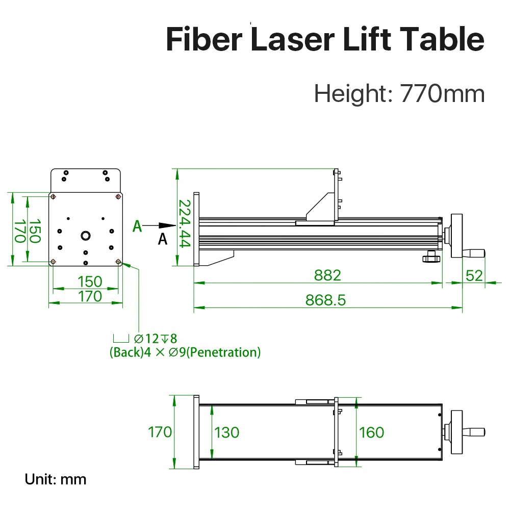 AM29 Fiber Laser Marking Machine Lift Table 500 550 770mm For Mental And Plastics
AM29 Fiber Laser Marking Machine Lift Table 500 550 770mm For Mental And Plastics