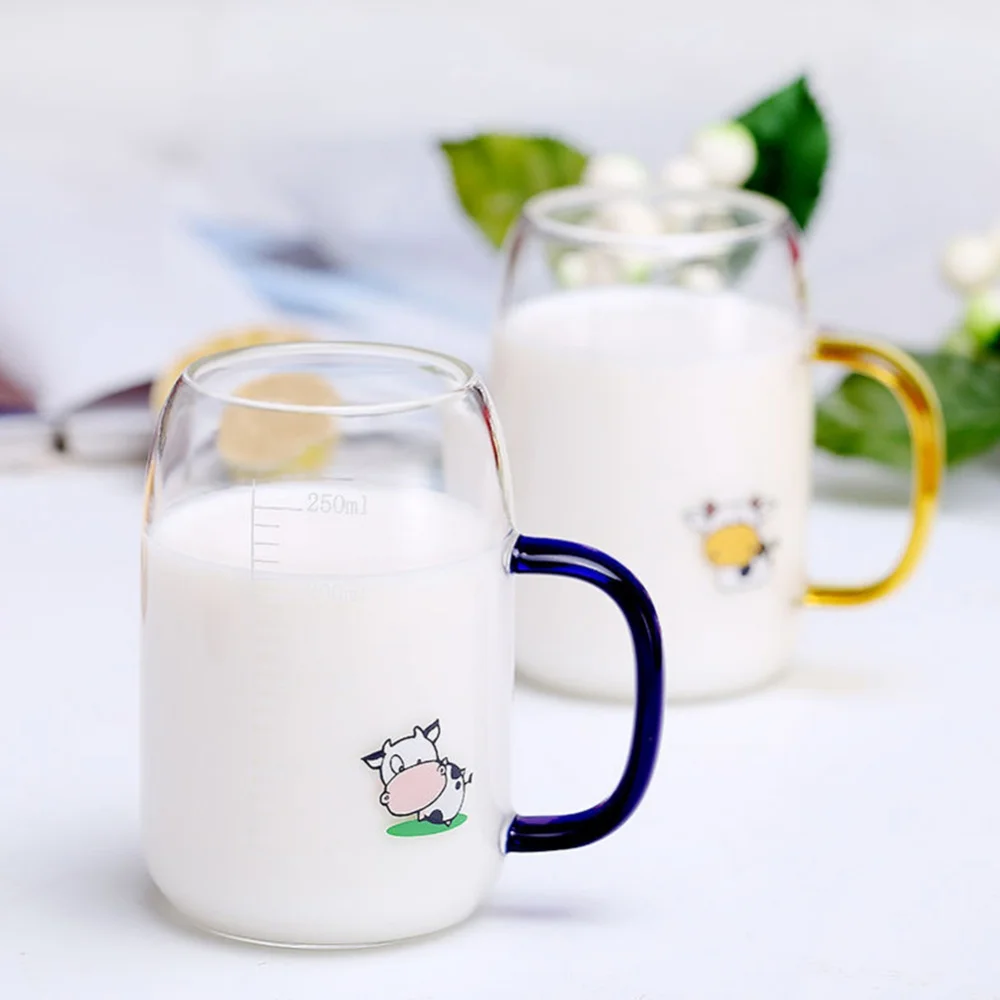 Calf Cup High Borosilicate Glass Juice Graduated Cup Measuring Mug Children's Non-toxic Hand-held Kids Milk Glass Cups Newest
Calf Cup High Borosilicate Glass Juice Graduated Cup Measuring Mug Children's Non-toxic Hand-held Kids Milk Glass Cups Newest