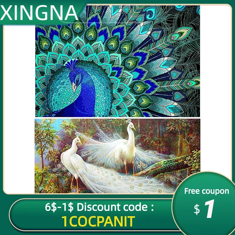 5DCANVAS Diamond Art Painting Art Kit "Peacock" DIY Rhinestones Round Drill Cross-stitch Kits Square Round Diamond Embroidery
5DCANVAS Diamond Art Painting Art Kit "Peacock" DIY Rhinestones Round Drill Cross-stitch Kits Square Round Diamond Embroidery