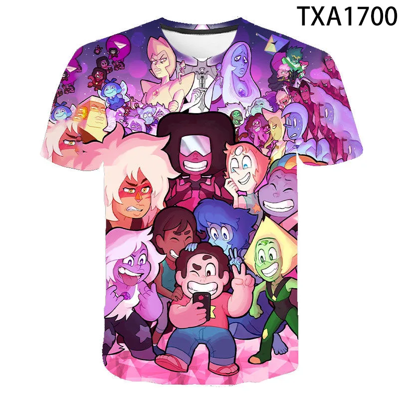 Cartoon animation Steven Universe 3D T Shirts Boy girl Kids Fashion Streetwear Printed T-shirt Men Women Children Cool Tops Tee
Cartoon animation Steven Universe 3D T Shirts Boy girl Kids Fashion Streetwear Printed T-shirt Men Women Children Cool Tops Tee