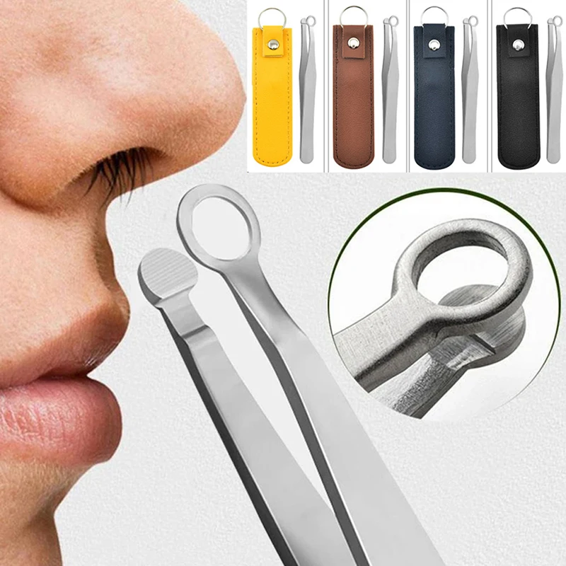 Universal Nose Hair Trimming Tweezers Round Head Eyebrow Tweezers Perfect Stainless Steel Nose Hair Removal Tweezers Beauty Tool
Universal Nose Hair Trimming Tweezers Round Head Eyebrow Tweezers Perfect Stainless Steel Nose Hair Removal Tweezers Beauty Tool