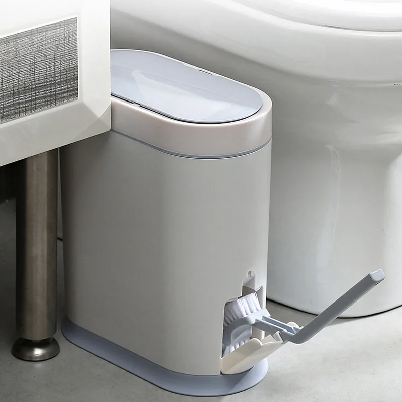 14L Large Capacity Smart Sensor Trash Can Bathroom Garbage Box with Toilet Brush Narrow Slot Sensor Trash Can Kitchen Trash Can
14L Large Capacity Smart Sensor Trash Can Bathroom Garbage Box with Toilet Brush Narrow Slot Sensor Trash Can Kitchen Trash Can