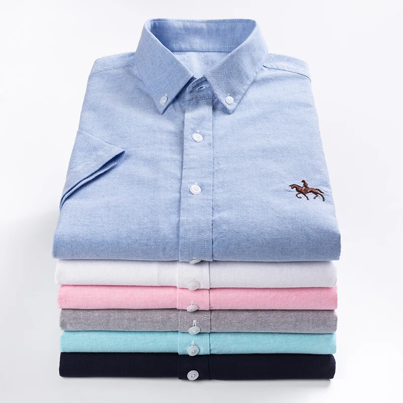 New S to 6xl short sleeve 100% cotton oxford soft comfortable regular fit plus size quality summer business men casual shirts
New S to 6xl short sleeve 100% cotton oxford soft comfortable regular fit plus size quality summer business men casual shirts