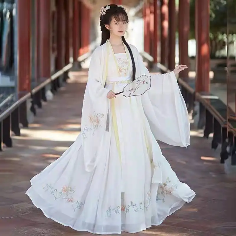 Hanfu Costume Woman Ancient Fairy Dress Original Flower Chinese Traditional Lady Elegance Han Dynasty Cosplay Clothing Stage
Hanfu Costume Woman Ancient Fairy Dress Original Flower Chinese Traditional Lady Elegance Han Dynasty Cosplay Clothing Stage
