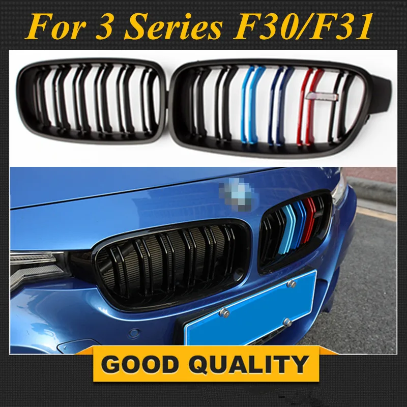 1pair F30 M color Front Bumper Grille for BMW 3 Series F31 ABS 2-slat Kidney Racing Grill 320i 328i 335i 2012+ Styling Parts
1pair F30 M color Front Bumper Grille for BMW 3 Series F31 ABS 2-slat Kidney Racing Grill 320i 328i 335i 2012+ Styling Parts