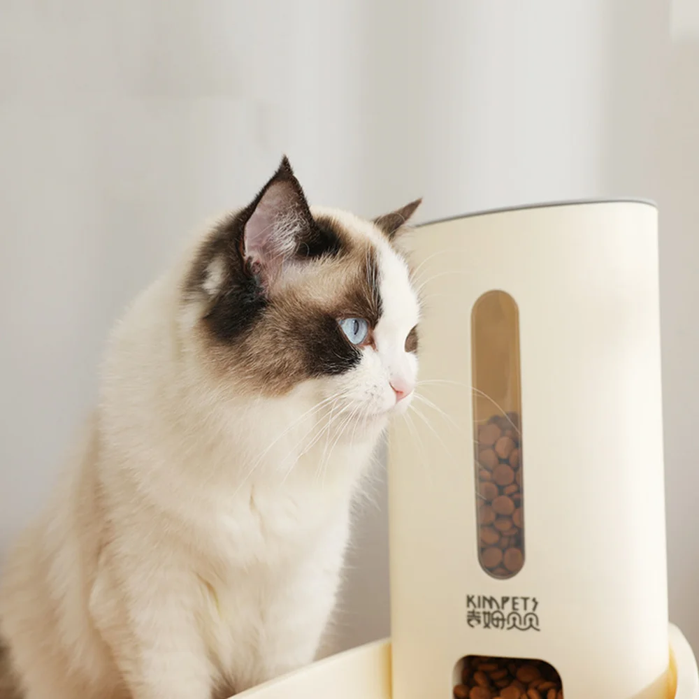 Pet Food Container Automatic Pet Feeder Food Pratical Dog Cat Safe Feeder Pet Supplies (White) 
Pet Food Container Automatic Pet Feeder Food Pratical Dog Cat Safe Feeder Pet Supplies (White)