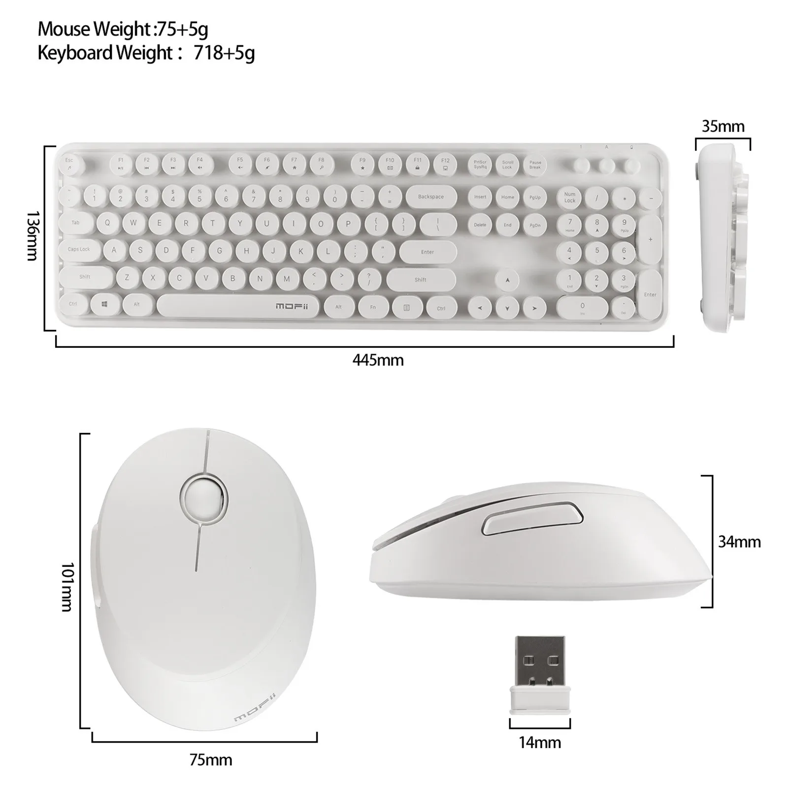 Wireless Keyboard And Mouse Set 2.4g Wireless Keyboard Punk Keycap /pc/mute Multi System Compatible Wireless Keyboard
Wireless Keyboard And Mouse Set 2.4g Wireless Keyboard Punk Keycap /pc/mute Multi System Compatible Wireless Keyboard