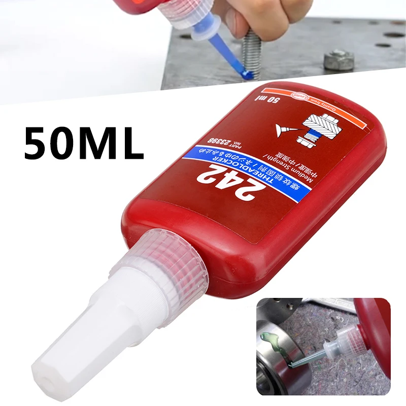 

Universal 50ML Anaerobic Adhesive Threadlocker Lock Glue Sealing Anti-corrosion Threaded Nuts Metal Locking Adhesive