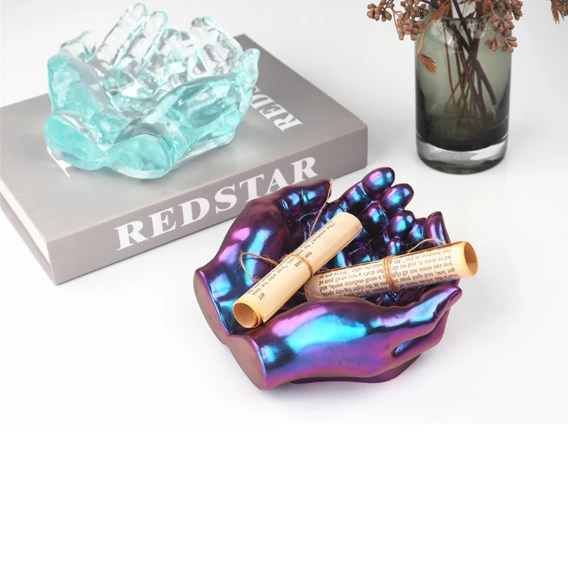 R58E Double Hands Ashtray Crystal Epoxy Resin Mold Dish Casting Silicone Mould DIY Crafts Home Decorations Making Tool
R58E Double Hands Ashtray Crystal Epoxy Resin Mold Dish Casting Silicone Mould DIY Crafts Home Decorations Making Tool