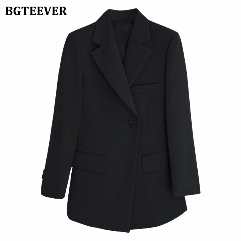BGTEEVER Workwear Notched Collar Elegant Women Blazer Jacket Single Button Slim Waist Female Outwear Tops OL Suit Coats 2020
BGTEEVER Workwear Notched Collar Elegant Women Blazer Jacket Single Button Slim Waist Female Outwear Tops OL Suit Coats 2020